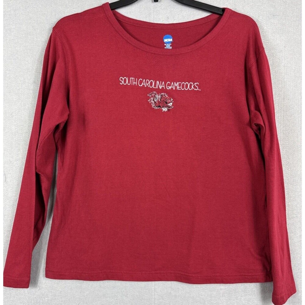 South Carolina Gamecocks Woman's Top XL NCAA USC Long Sleeve Embroidered Logo